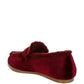 Bastian Fur Detail Velvet Loafers - 1985 the VAULT Boutique