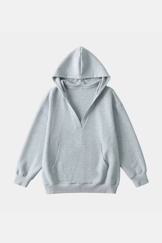 Basic Bae Kangaroo Pocket Long Sleeve Hoodie - 1985 the VAULT Boutique