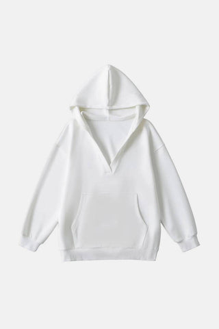 Basic Bae Kangaroo Pocket Long Sleeve Hoodie - 1985 the VAULT Boutique