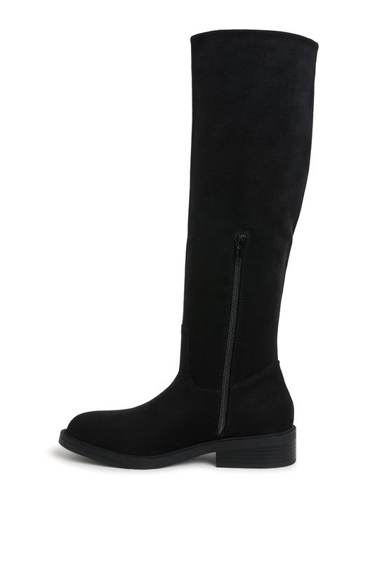 Chiru Round Toe Microfiber Calf Boots - 1985 the VAULT Boutique