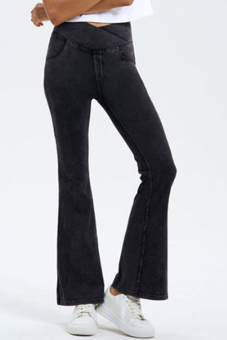 Basic Bae Pocketed Highly Stretchy Bootcut Jeans - 1985 the VAULT Boutique