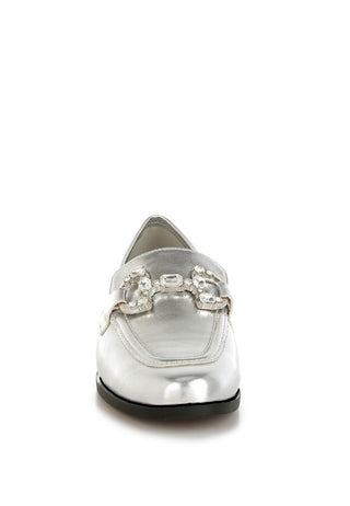 Dendron Diamante Horsebit Metallic Loafers - 1985 the VAULT Boutique