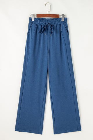 Drawstring Elastic Waist Straight Leg Pants - 1985 the VAULT Boutique