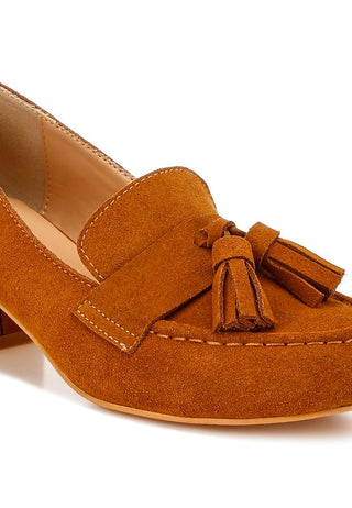 Aloha Tassels Detail Suede Loafers - 1985 the VAULT Boutique