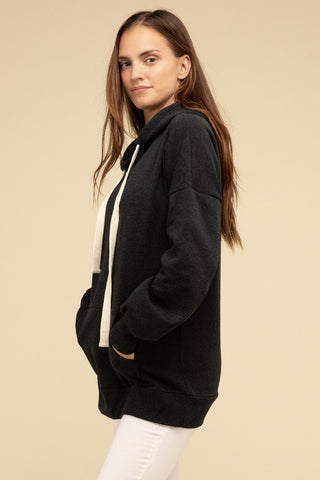 Oversized Hoodie Longline Sweatshirt - 1985 the VAULT Boutique