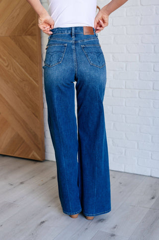 Eliza High Rise Control Top Retro Wide Leg Jeans - 1985 the VAULT Boutique