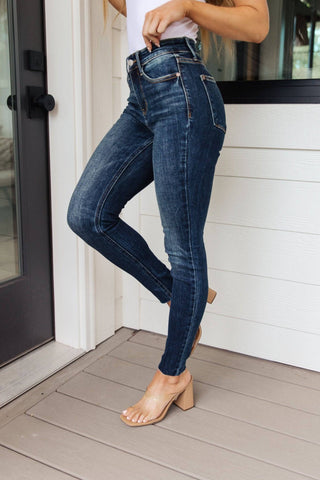 Lydia Mid Rise Vintage Raw Hem Skinny Jeans - 1985 the VAULT Boutique