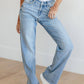 Mildred High Rise V Front Waistband Straight Jeans - 1985 the VAULT Boutique