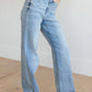 Mildred High Rise V Front Waistband Straight Jeans - 1985 the VAULT Boutique