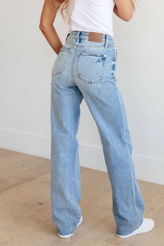 Mildred High Rise V Front Waistband Straight Jeans - 1985 the VAULT Boutique