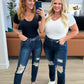Montana High Rise Rigid Magic Distressed Straight Jeans - 1985 the VAULT Boutique