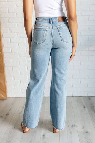 Ramona High Rise Rigid Magic Destroyed Straight Jeans - 1985 the VAULT Boutique