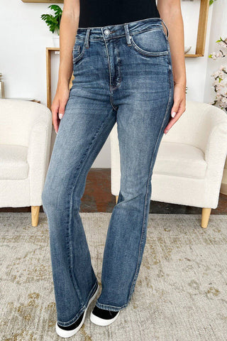 Judy Blue Full Size High Waist Tummy Control Flare Jeans - 1985 the VAULT Boutique