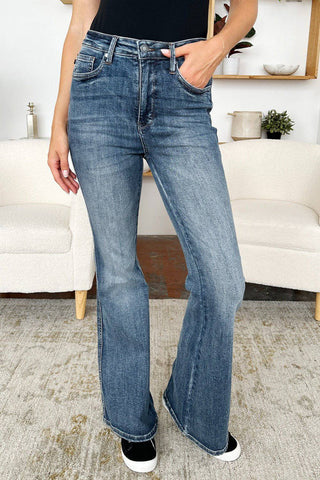 Judy Blue Full Size High Waist Tummy Control Flare Jeans - 1985 the VAULT Boutique