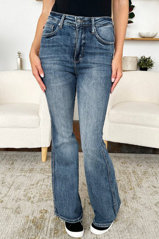 Judy Blue Full Size High Waist Tummy Control Flare Jeans - 1985 the VAULT Boutique