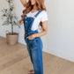 Priscilla High Rise Crop Wide Leg Denim Overalls - 1985 the VAULT Boutique