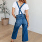 Priscilla High Rise Crop Wide Leg Denim Overalls - 1985 the VAULT Boutique