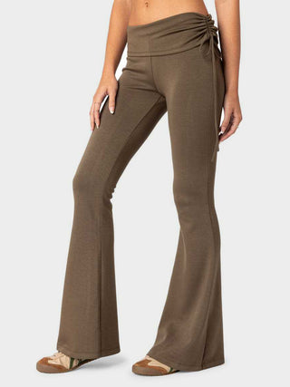 Drawstring Ruched Flare Pants - 1985 the VAULT Boutique