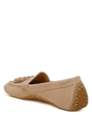 Kipstar Suede Round Toe Tassel Loafers - 1985 the VAULT Boutique