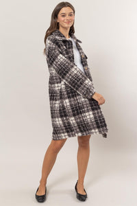 HYFVE Plaid Button Down Longline Shacket - 1985 the VAULT Boutique