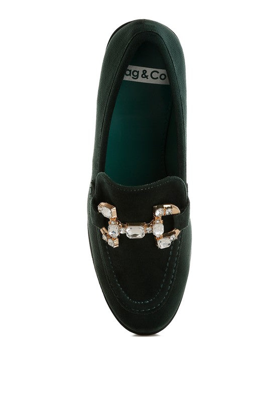 Maestro Diamante Embellished Horsebit Loafers - 1985 the VAULT Boutique