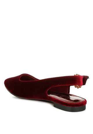 Dolan Velvet Slingback Flat Sandals - 1985 the VAULT Boutique