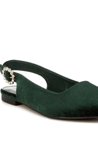 Dolan Velvet Slingback Flat Sandals - 1985 the VAULT Boutique