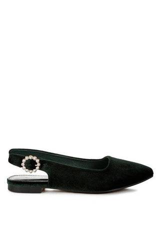 Dolan Velvet Slingback Flat Sandals - 1985 the VAULT Boutique