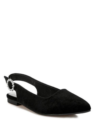 Dolan Velvet Slingback Flat Sandals - 1985 the VAULT Boutique