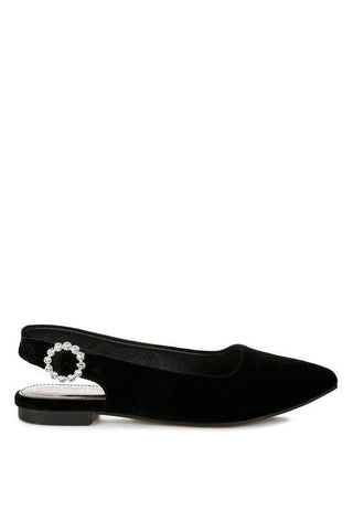 Dolan Velvet Slingback Flat Sandals - 1985 the VAULT Boutique