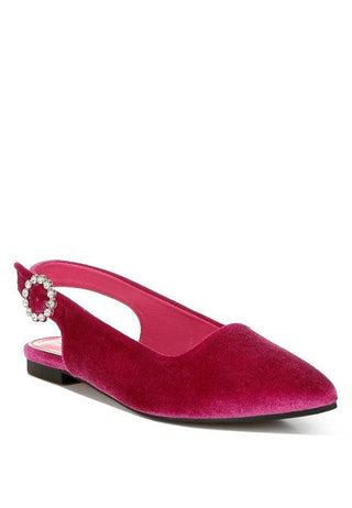 Dolan Velvet Slingback Flat Sandals - 1985 the VAULT Boutique