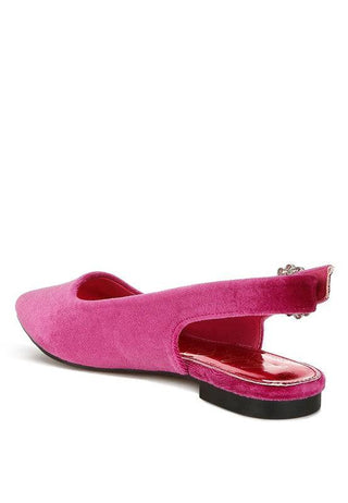 Dolan Velvet Slingback Flat Sandals - 1985 the VAULT Boutique