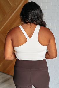 Doing it For Me Asymmetrical Tank in White Pearl - Happily Ever Atchison Shop Co.