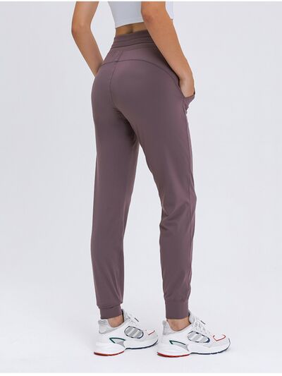 Double Take Tied Joggers with Pockets - Happily Ever Atchison Shop Co.