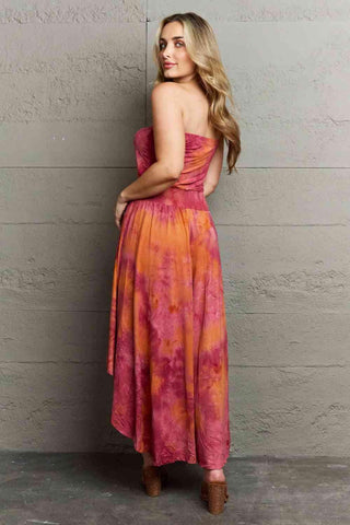 Ninexis In The Mix Sleeveless High Low Tie Dye Dress - 1985 the VAULT Boutique