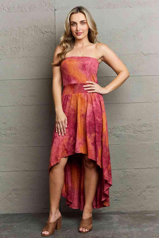 Ninexis In The Mix Sleeveless High Low Tie Dye Dress - 1985 the VAULT Boutique