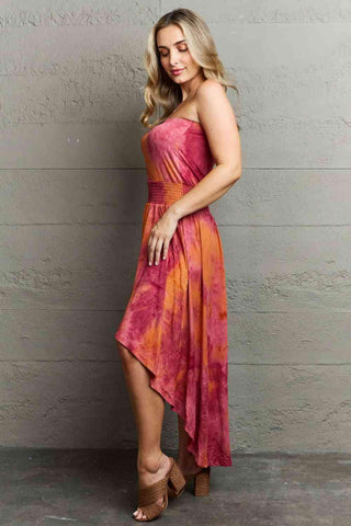 Ninexis In The Mix Sleeveless High Low Tie Dye Dress - 1985 the VAULT Boutique