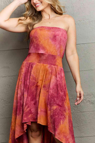 Ninexis In The Mix Sleeveless High Low Tie Dye Dress - 1985 the VAULT Boutique