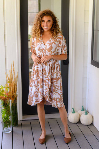 Conversation Starter Floral Faux Wrap Dress - 1985 the VAULT Boutique