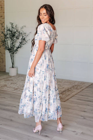 Gentle Yet Strong Balloon Sleeve Floral Dress - 1985 the VAULT Boutique