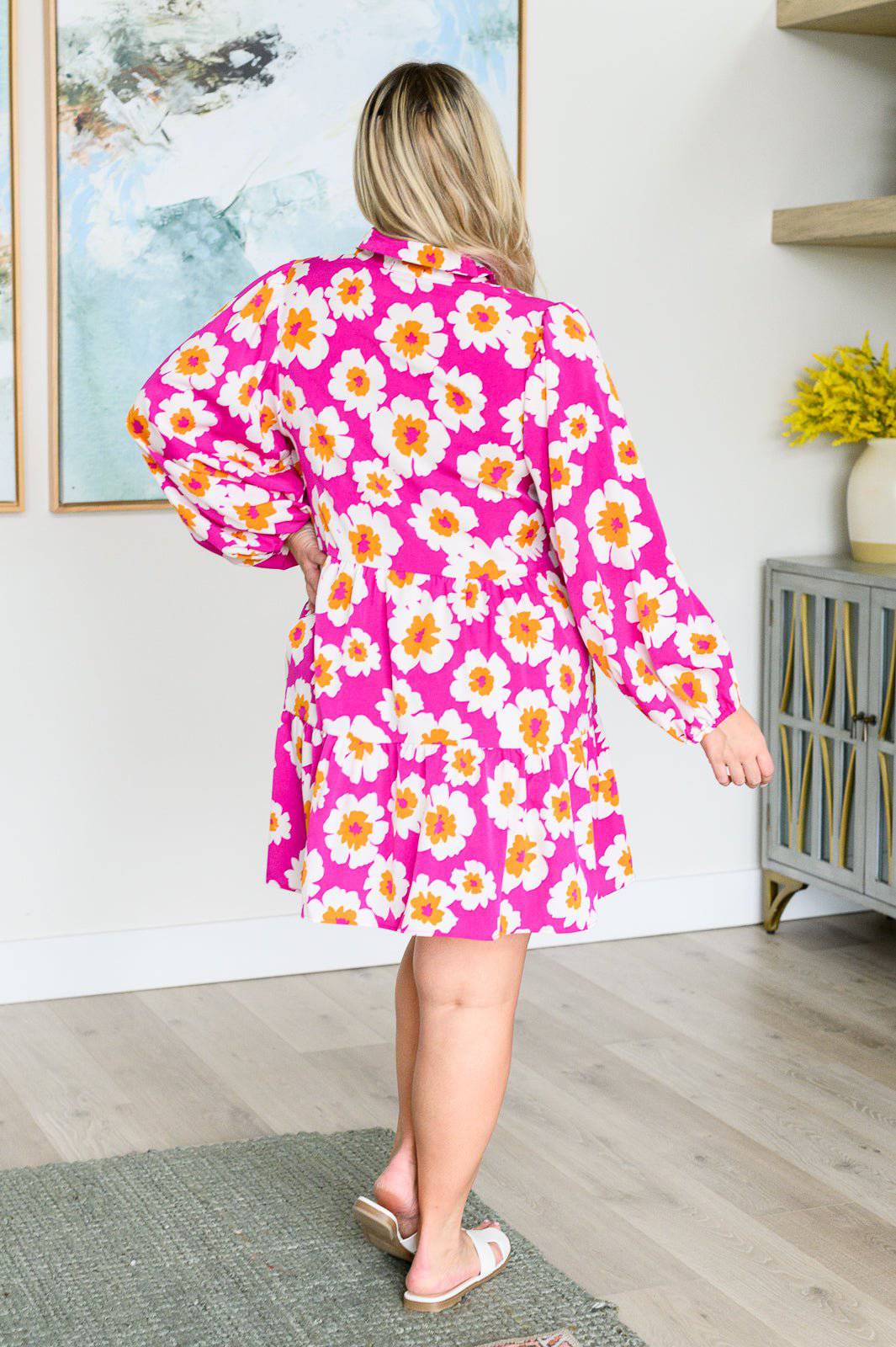 Magnificently Mod Floral Shirt Dress - 1985 the VAULT Boutique