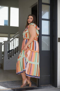 Painted Palette Midi Dress - 1985 the VAULT Boutique