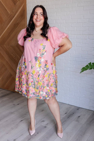 She's Blooming Balloon Sleeve Dress - 1985 the VAULT Boutique