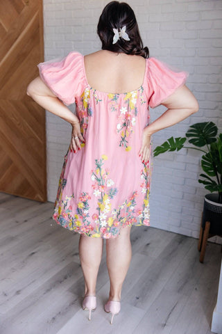 She's Blooming Balloon Sleeve Dress - 1985 the VAULT Boutique