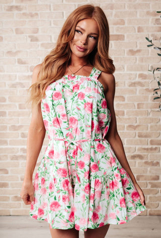 Soul Tied Floral Dress in Pink - 1985 the VAULT Boutique