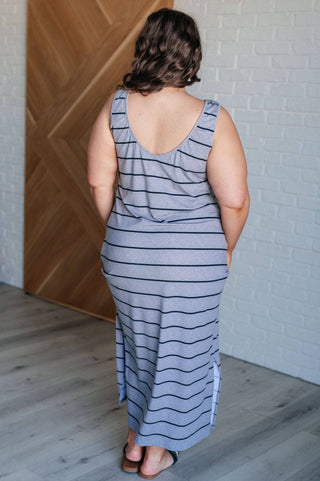 Still Got It Sleeveless Maxi In Gray - 1985 the VAULT Boutique