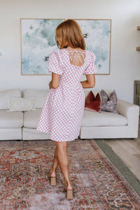 The Moment Checkered Babydoll Dress - 1985 the VAULT Boutique