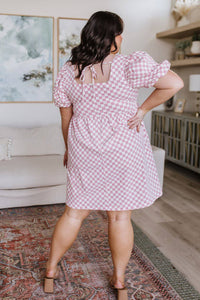 The Moment Checkered Babydoll Dress - 1985 the VAULT Boutique