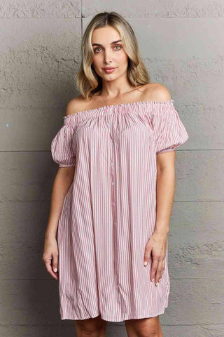 Ninexis Show Compassion Off The Shoulder Mini Dress - 1985 the VAULT Boutique