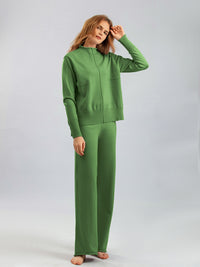 Basic Bae Mock Neck Long Sleeve Top and Pants Sweater Set - 1985 the VAULT Boutique